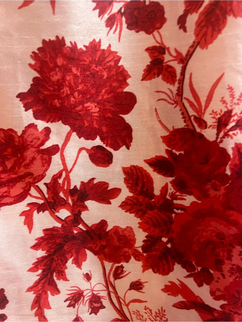 Tuckernuck Red Floral Puff-Sleeve Women's Top